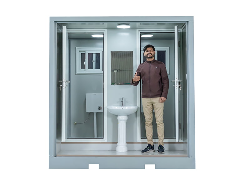 Toilette portatile da esterno per due persone