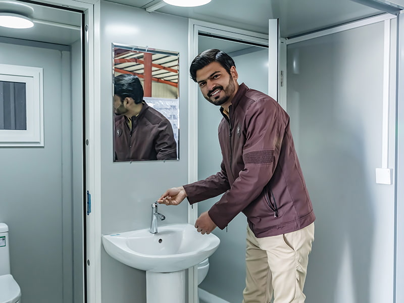 Toilette portatile da esterno per due persone