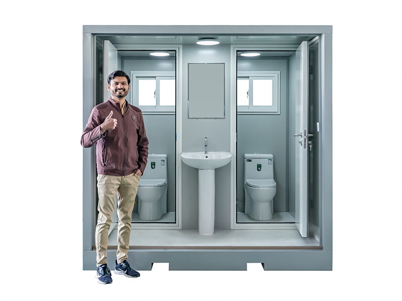 Toilette portatile da esterno per due persone