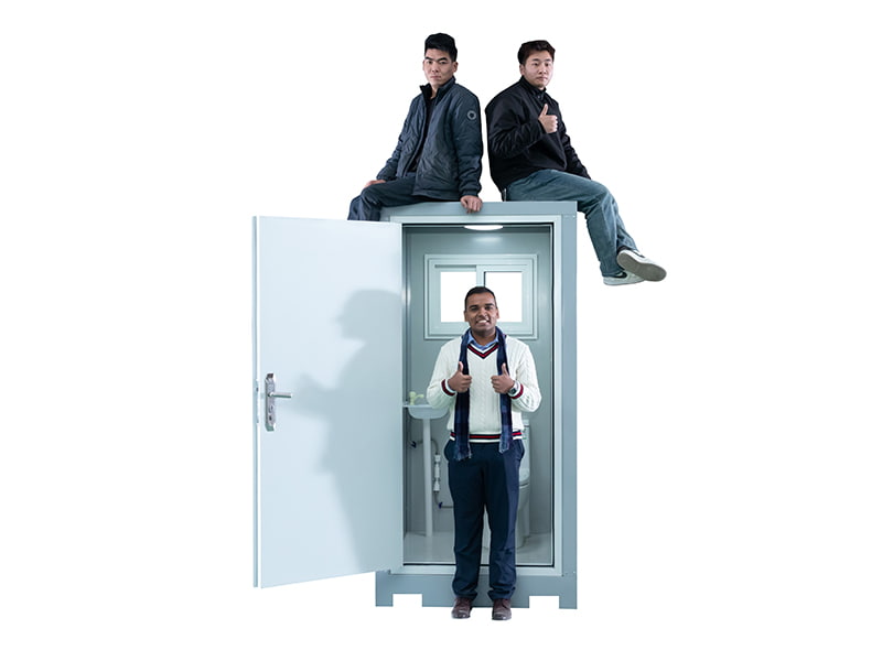 Toilette portatile da esterno per una sola persona