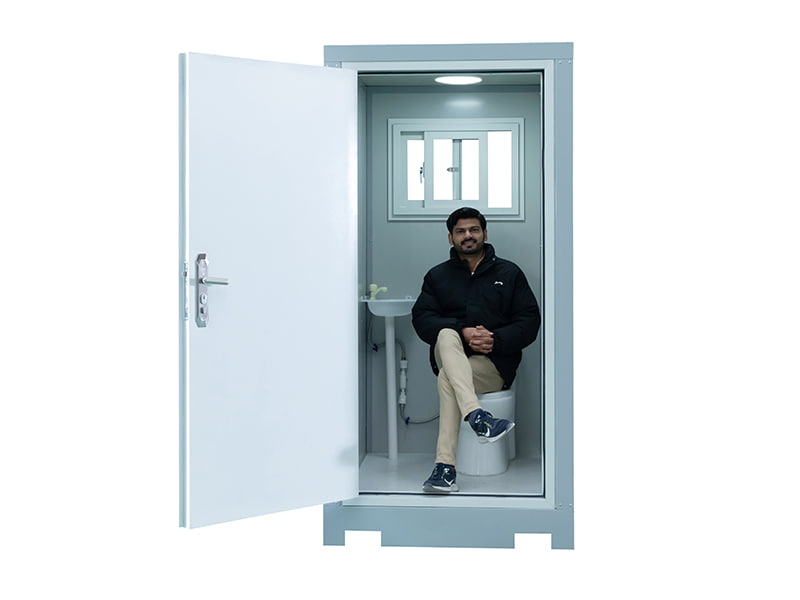 Toilette portatile da esterno per una sola persona