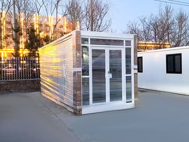 Camera container espandibile residenziale a doppia ala